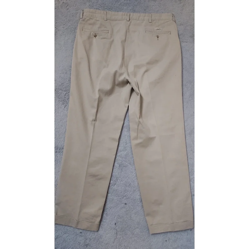 Vintage Polo Ralph Lauren Pants Mens 38x31 Pleated Chino Baggy Skater Cuffed